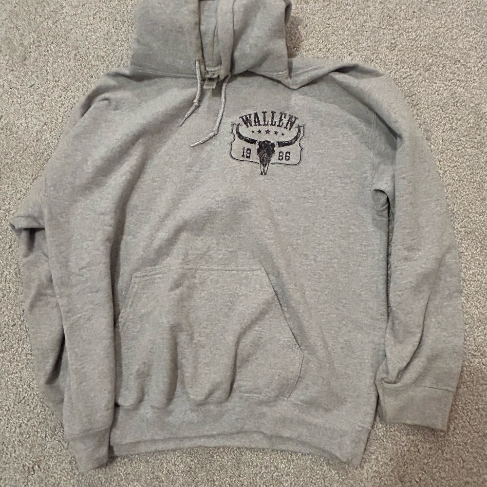 Gray Morgan Wallen hoodie